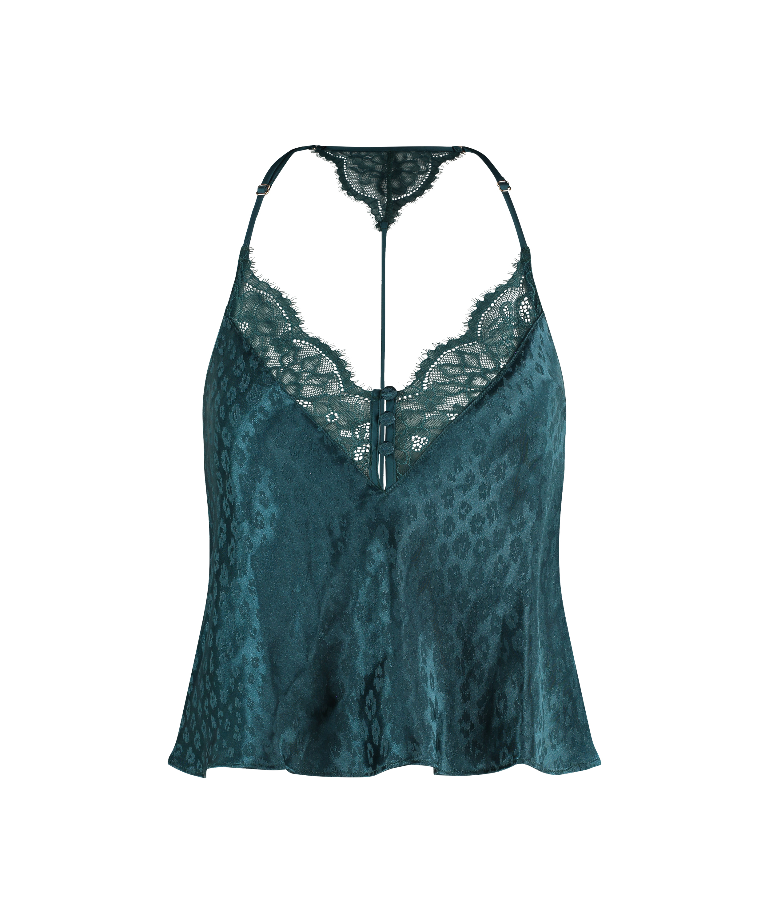 Leopard Cami Top, Blue, main
