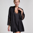 Satin Kimono, Black