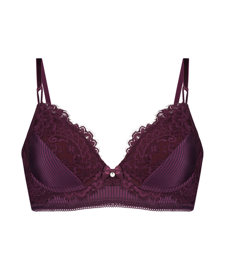 Lotte Padded Longline Underwired Bra, Purple