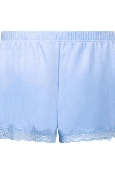 Hunkemöller Short Velours Lace Blue