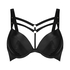 Shadow Padded Underwired Push-Up Bra, Black