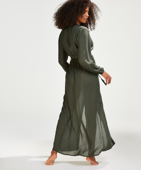 Flowing beach dress, Green