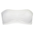 Seamless bandeau top, White