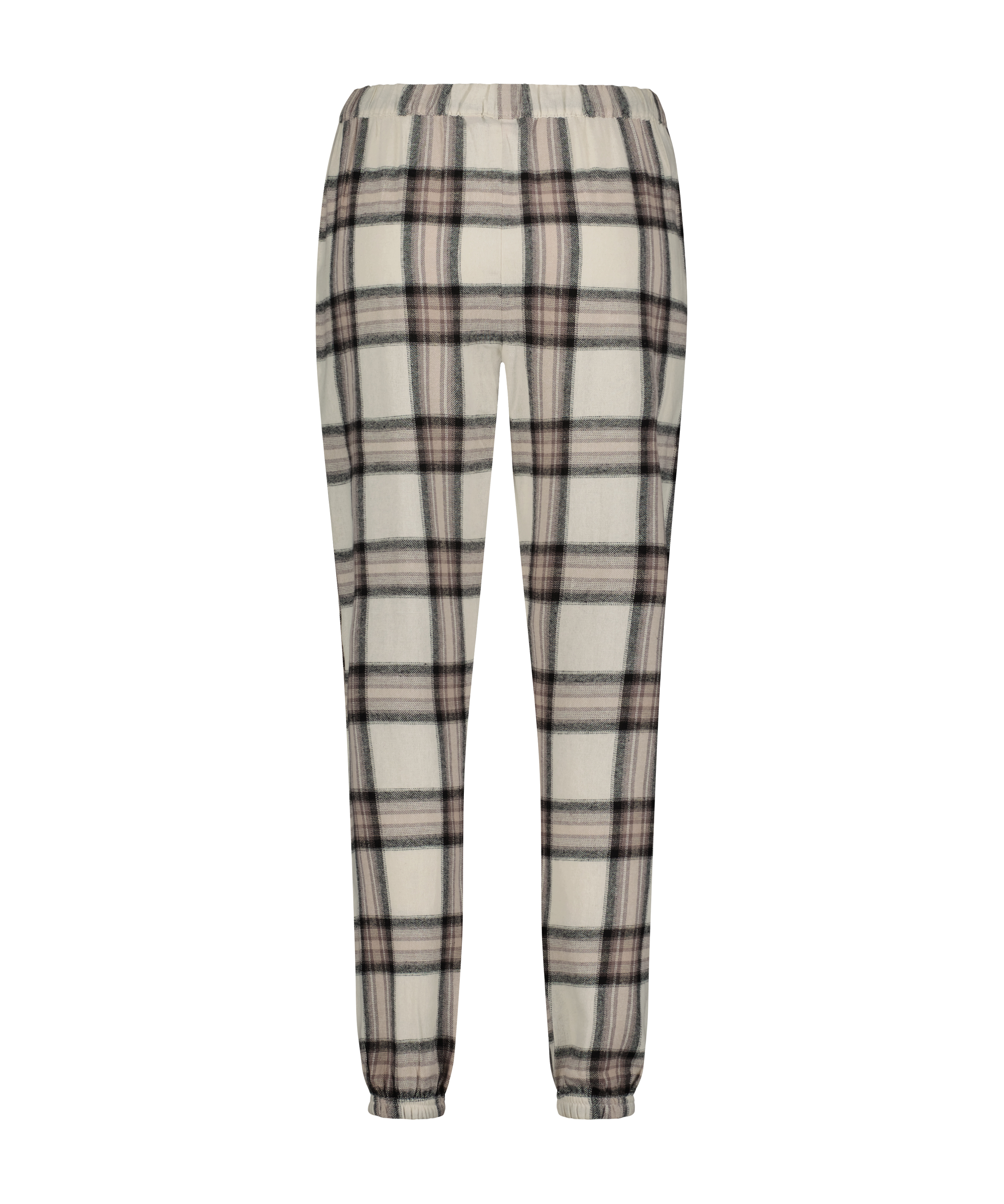 Petite Twill Check Pyjama Pants, Beige, main