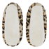 Leopard Cosy Ballerina Slippers, Beige
