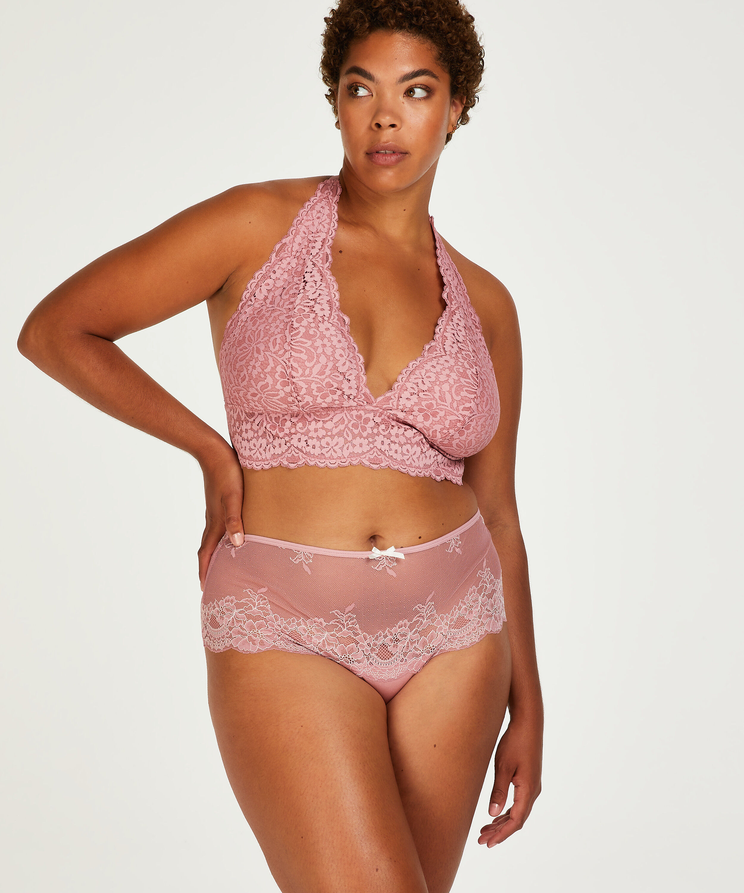 Doriane Curvy Thong Boxers, Purple