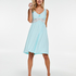 Modal Lace Slip Dress, Blue