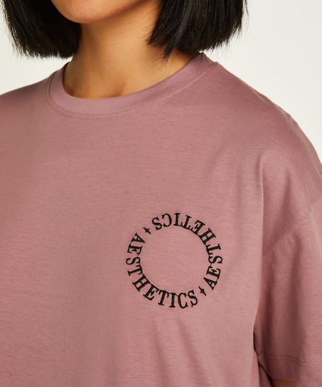 Round Neck Nightshirt, Purple