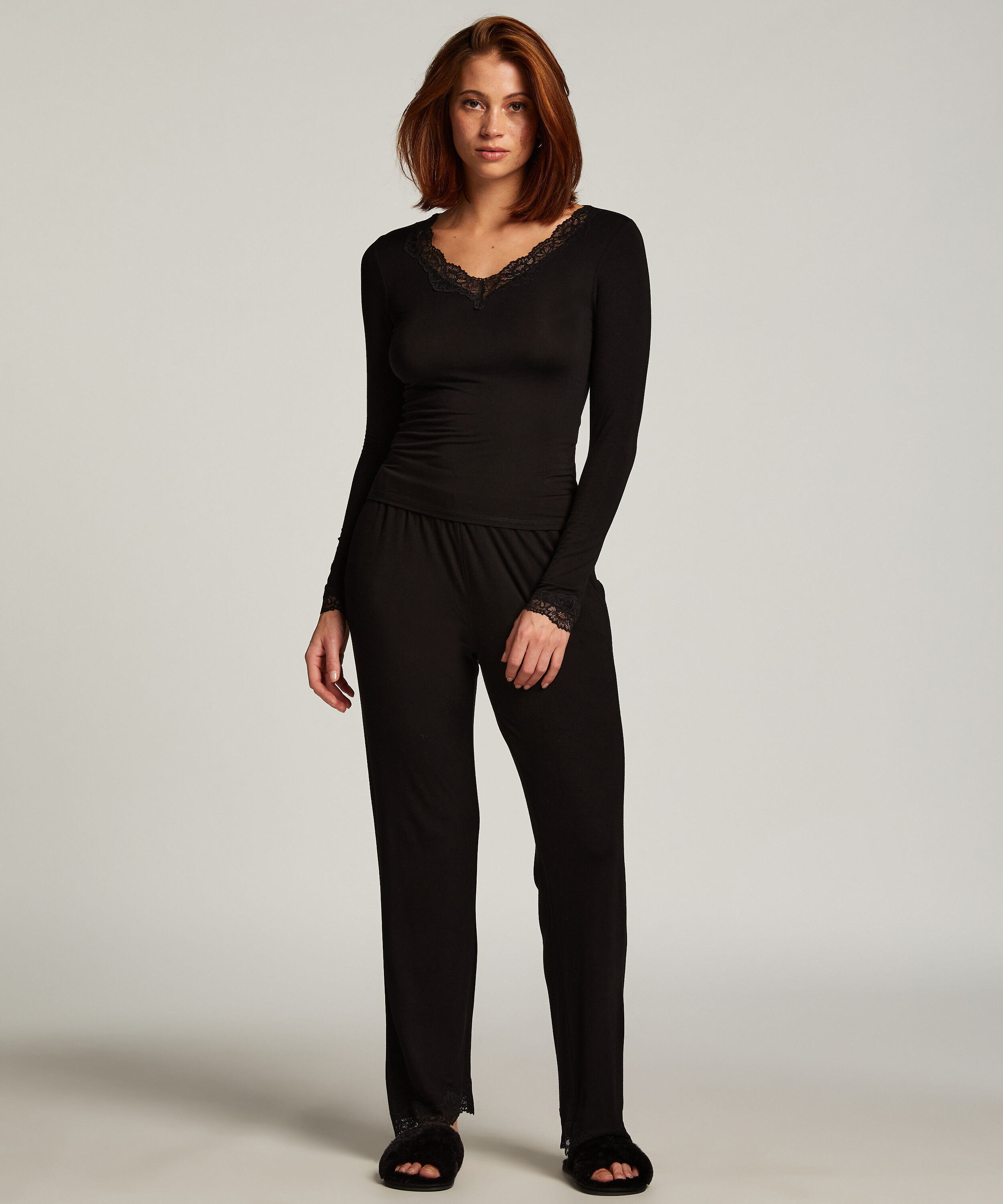 Pajama Set, Black Pajama Set, Black