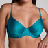 Aqua Non-Padded Underwired Bikini Top, Green