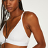 Cutie Triangle Bralette, White