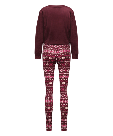 Pyjamaset with Bag, Red