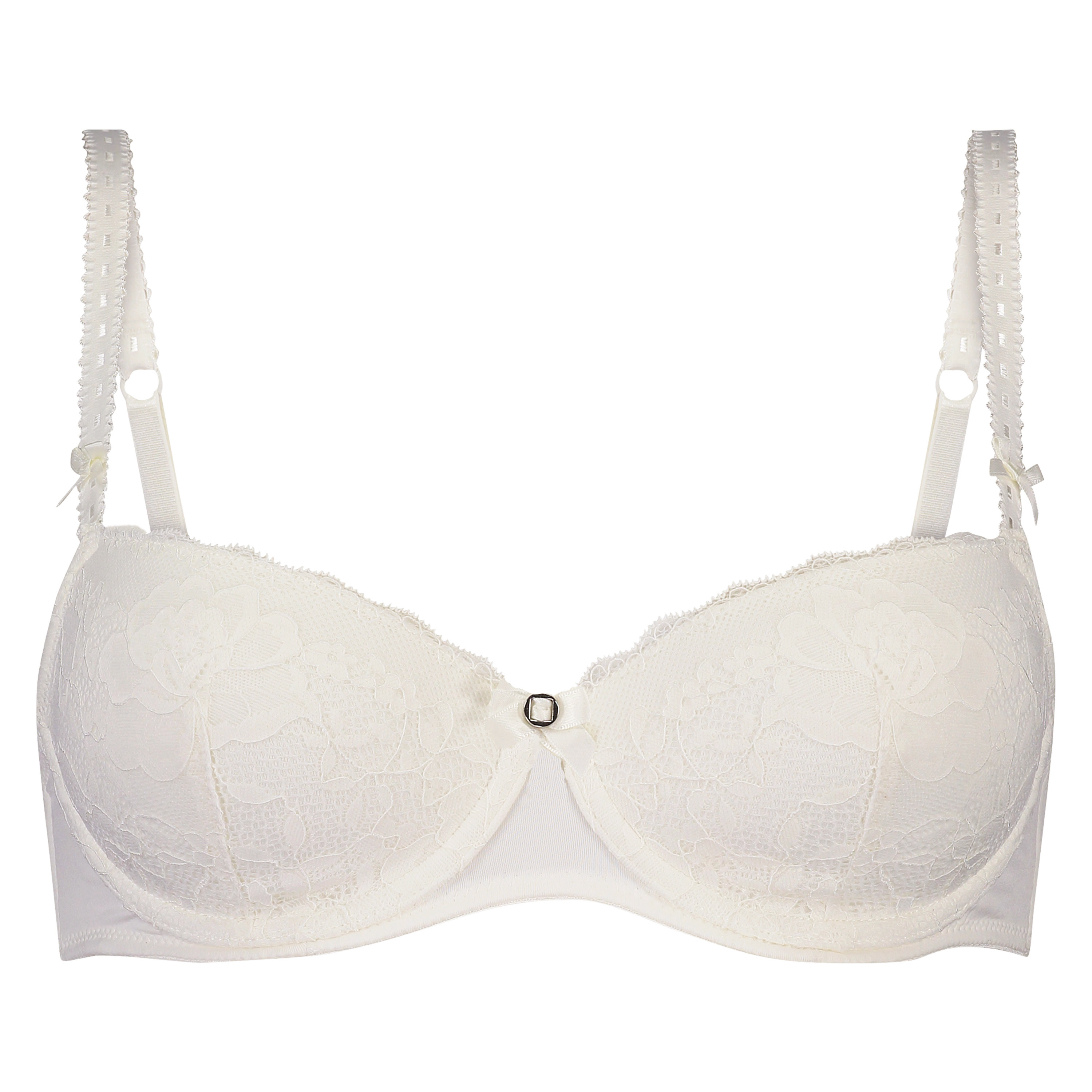 Maya Padded Underwired Bra, White, main