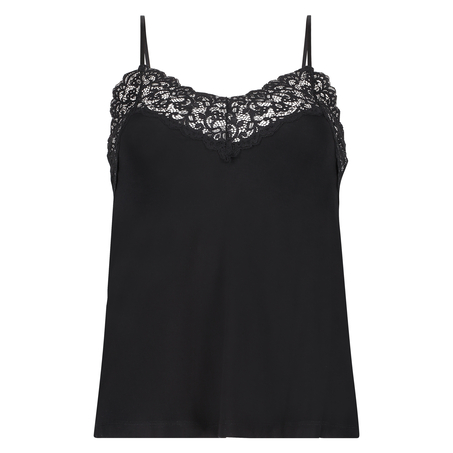 A-Line Jersey Cami Top, Black