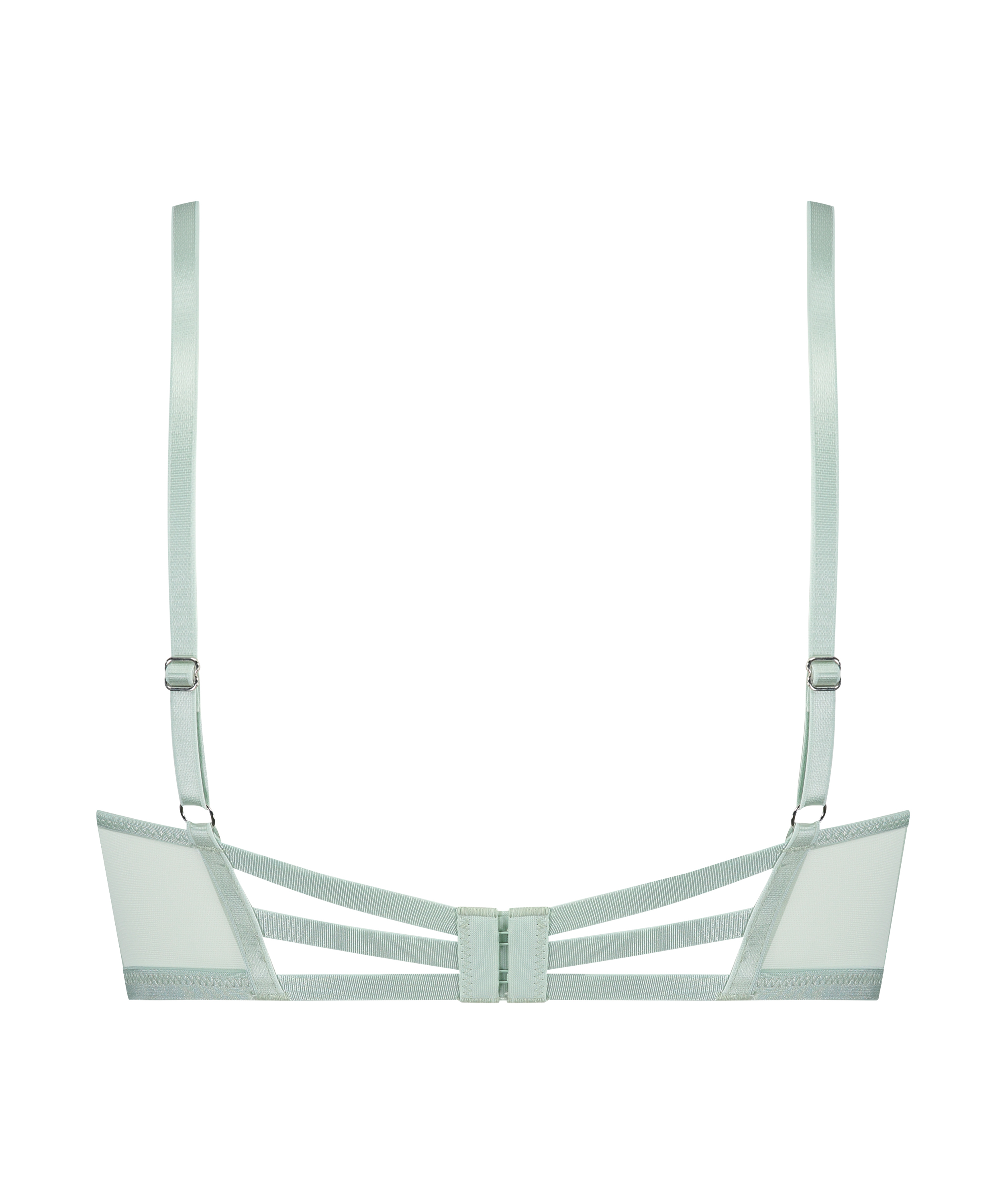 Lillia Non-Padded Underwired Longline Bra, Green, main