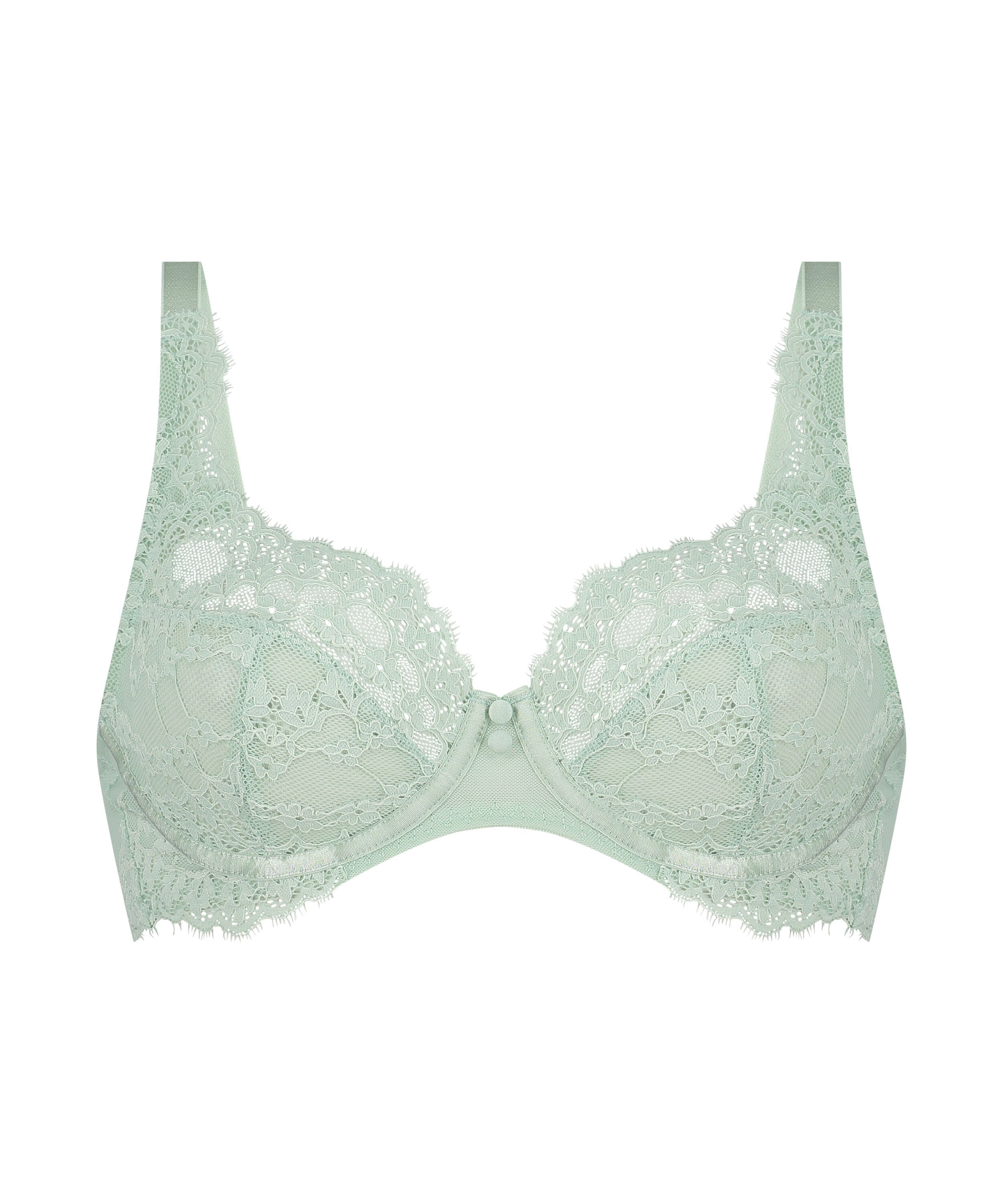 Daisy Non-Padded Underwired Bra, Green
