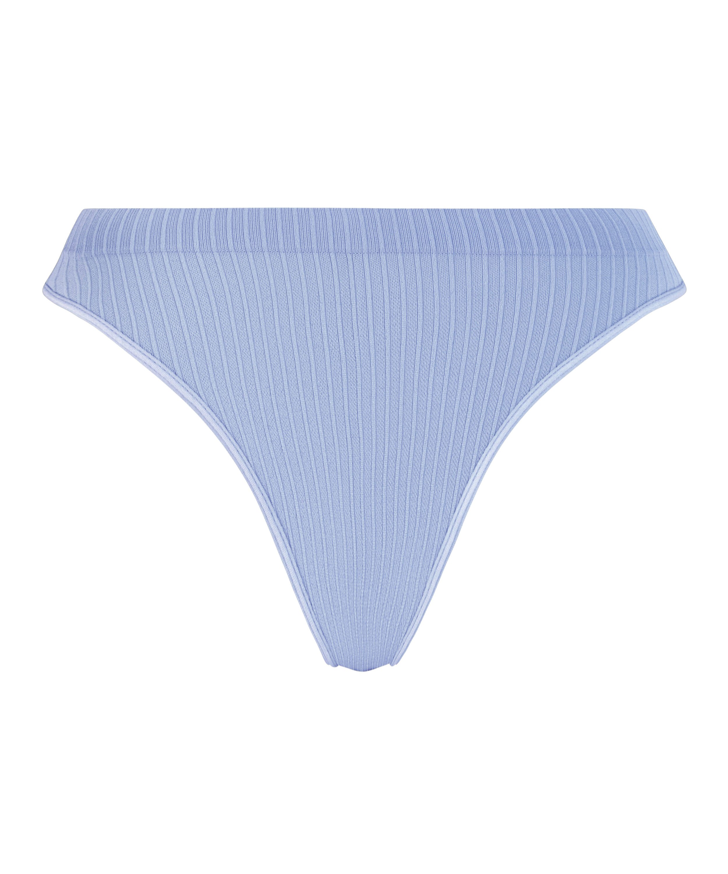 Dianne High Leg Thong, Blue