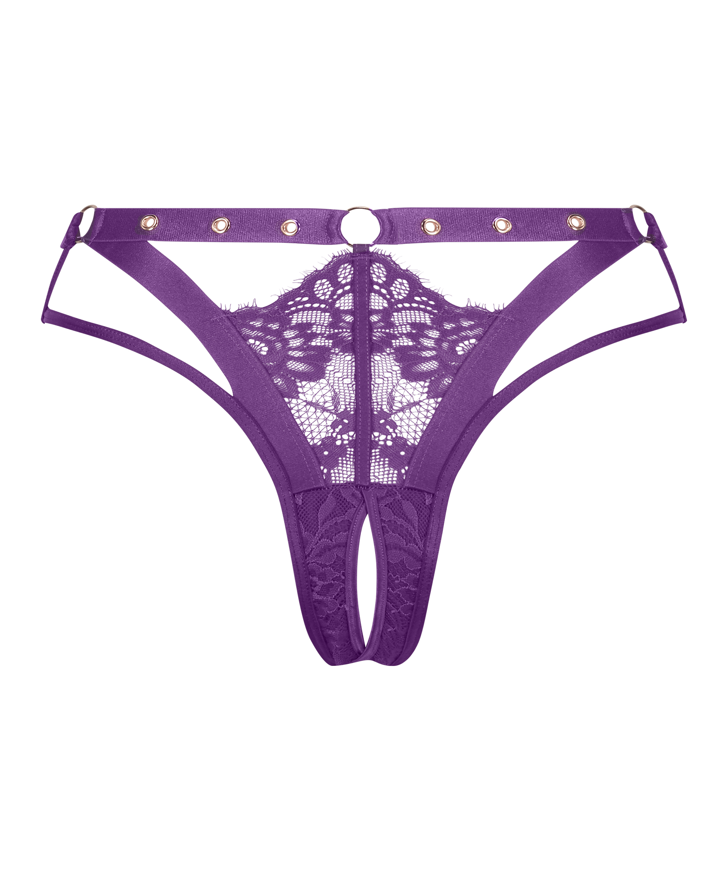 Sadie Open Crotch Brazilian, Purple, main