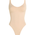 Seamless Enhancing High Leg Body, Beige