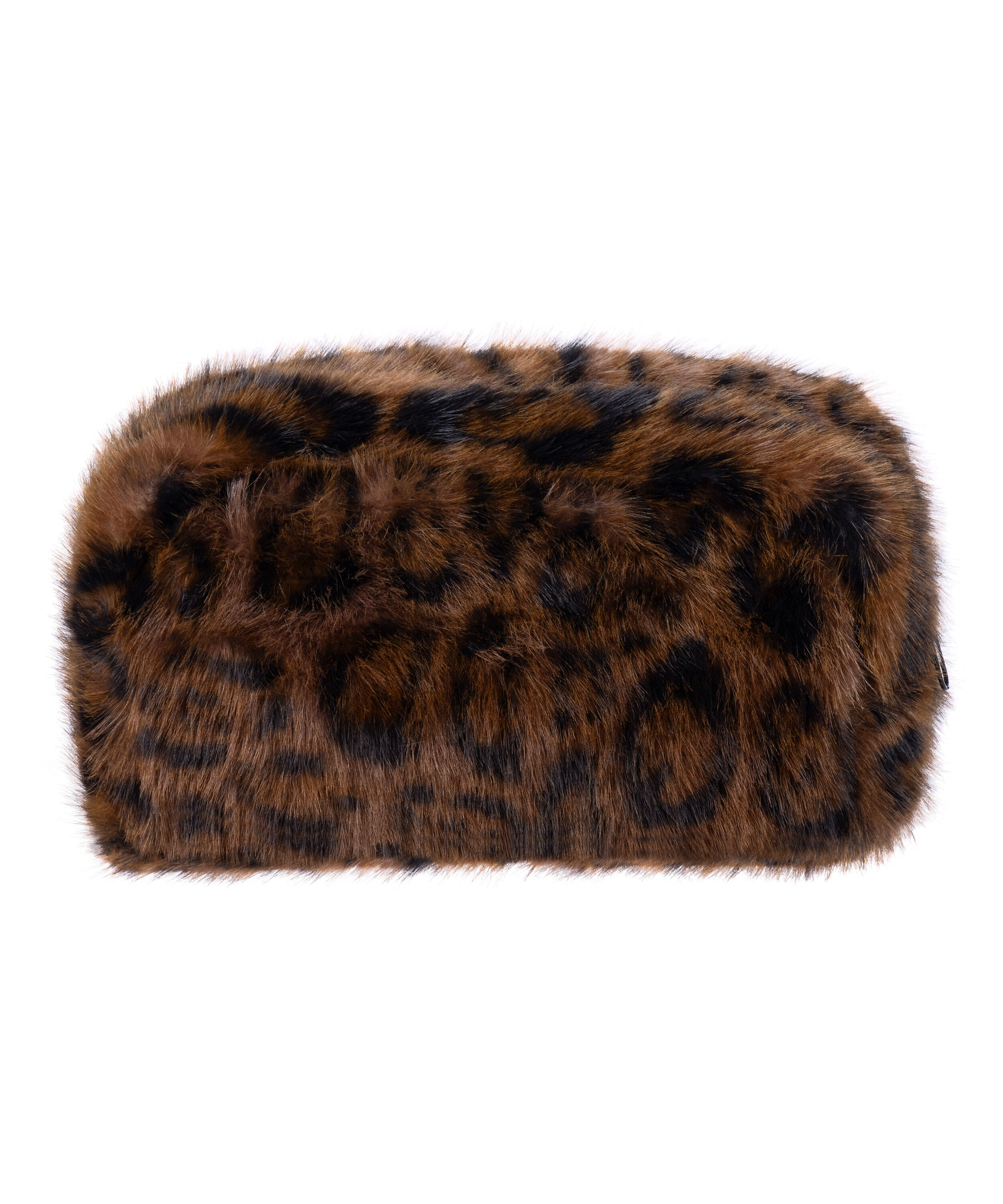 Leopard Make-Up Bag and Scrunchie Set, Black