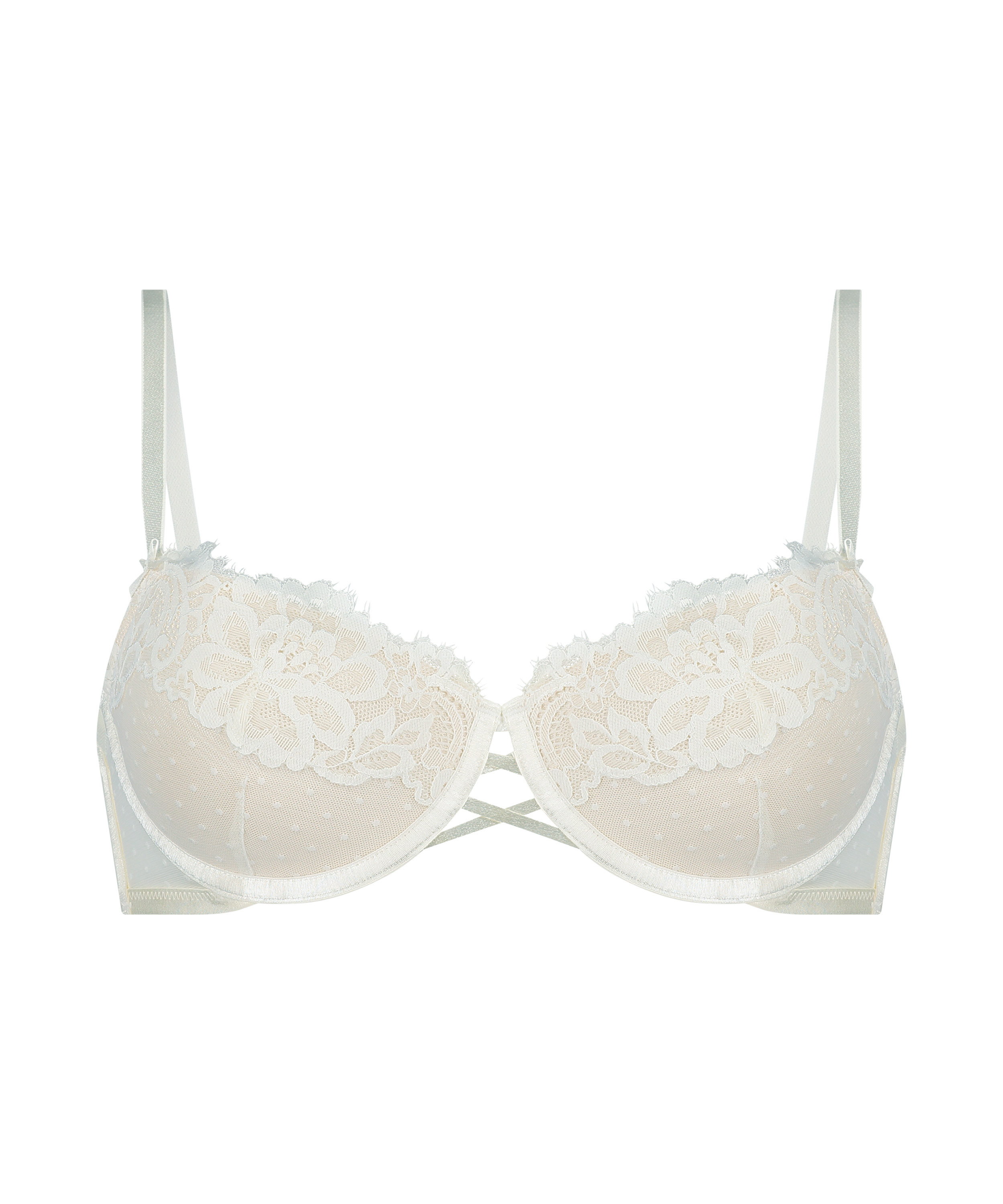 Harmony Padded Underwired Bra, White, main