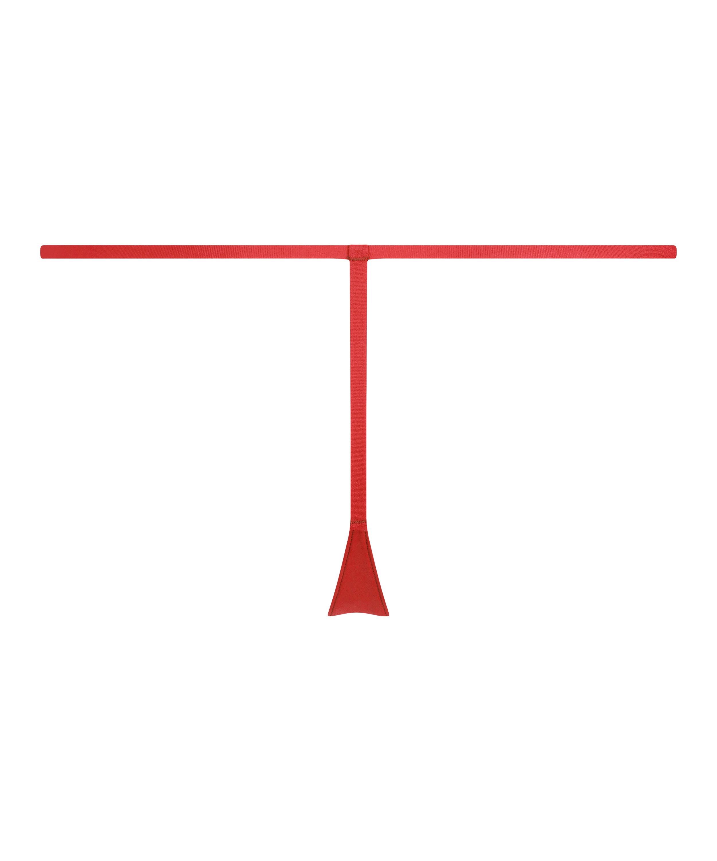 Invisible Stripe Mesh Thong, Red, main