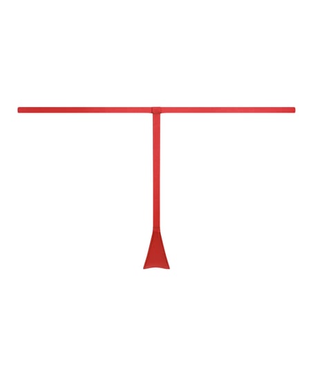 Invisible Stripe Mesh Thong, Red