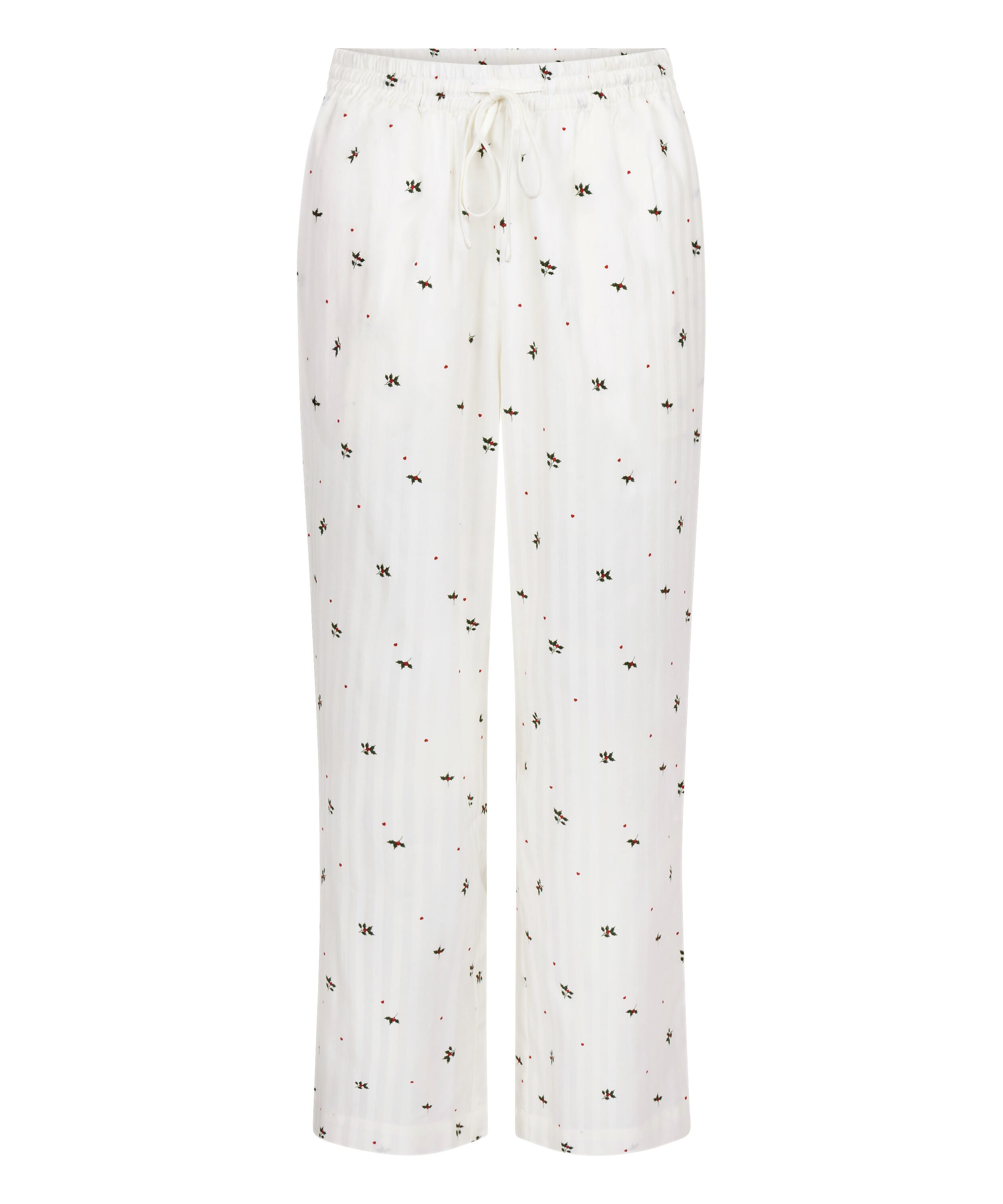 Petite Pyjama Pant Mistletoe, White