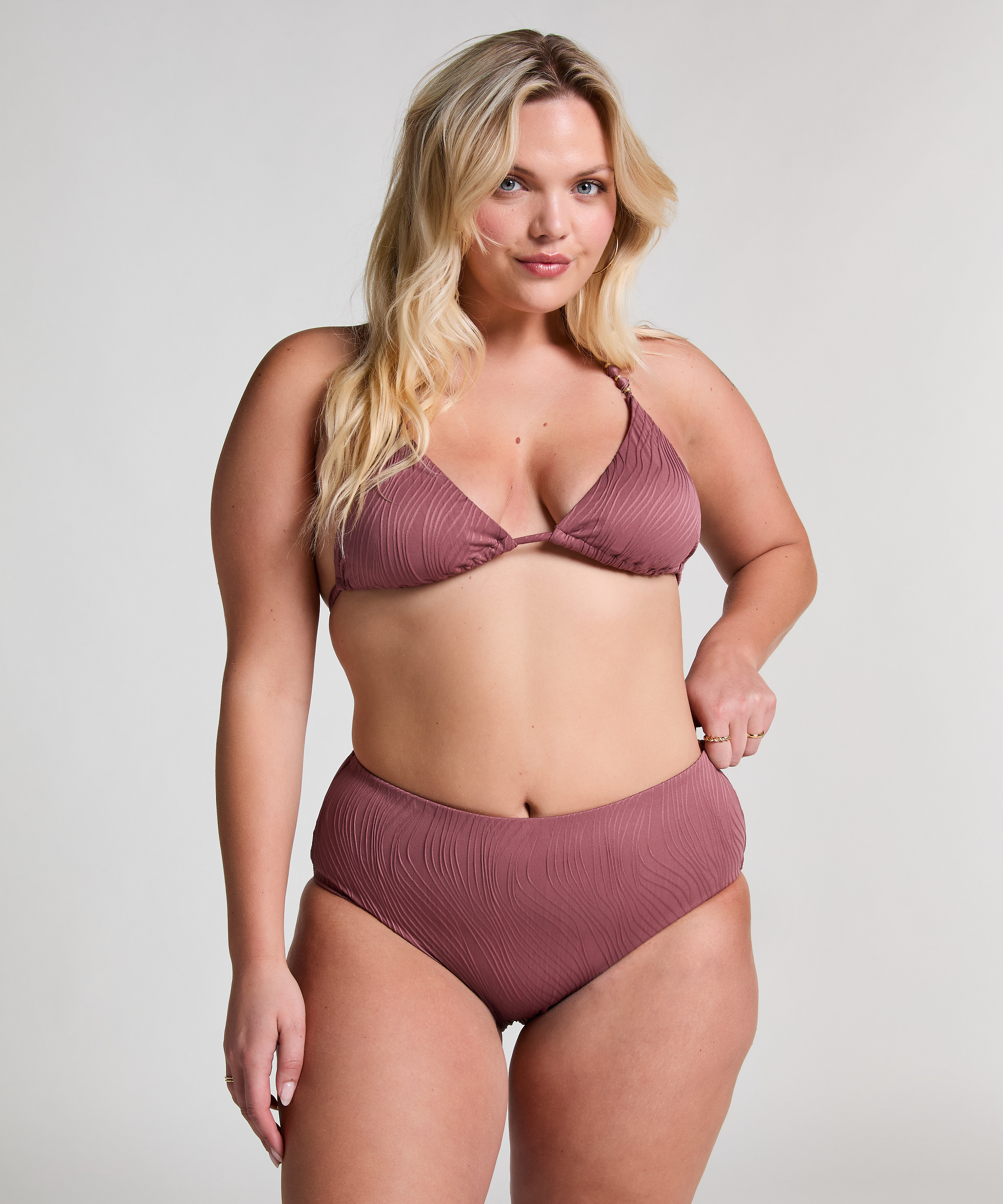 High Waist Rio Bikini Bottom, Purple, main
