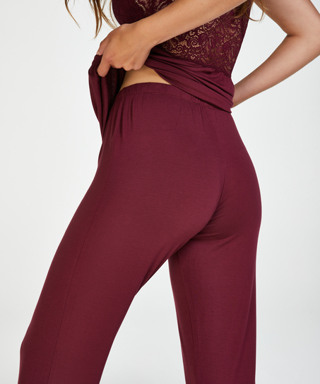 Vera Lace Pyjama Set, Red