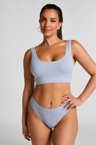 Hunkemöller Dianne High Leg Thong Blue