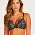 Teddy Padded Underwired Push-Up Bra, Black