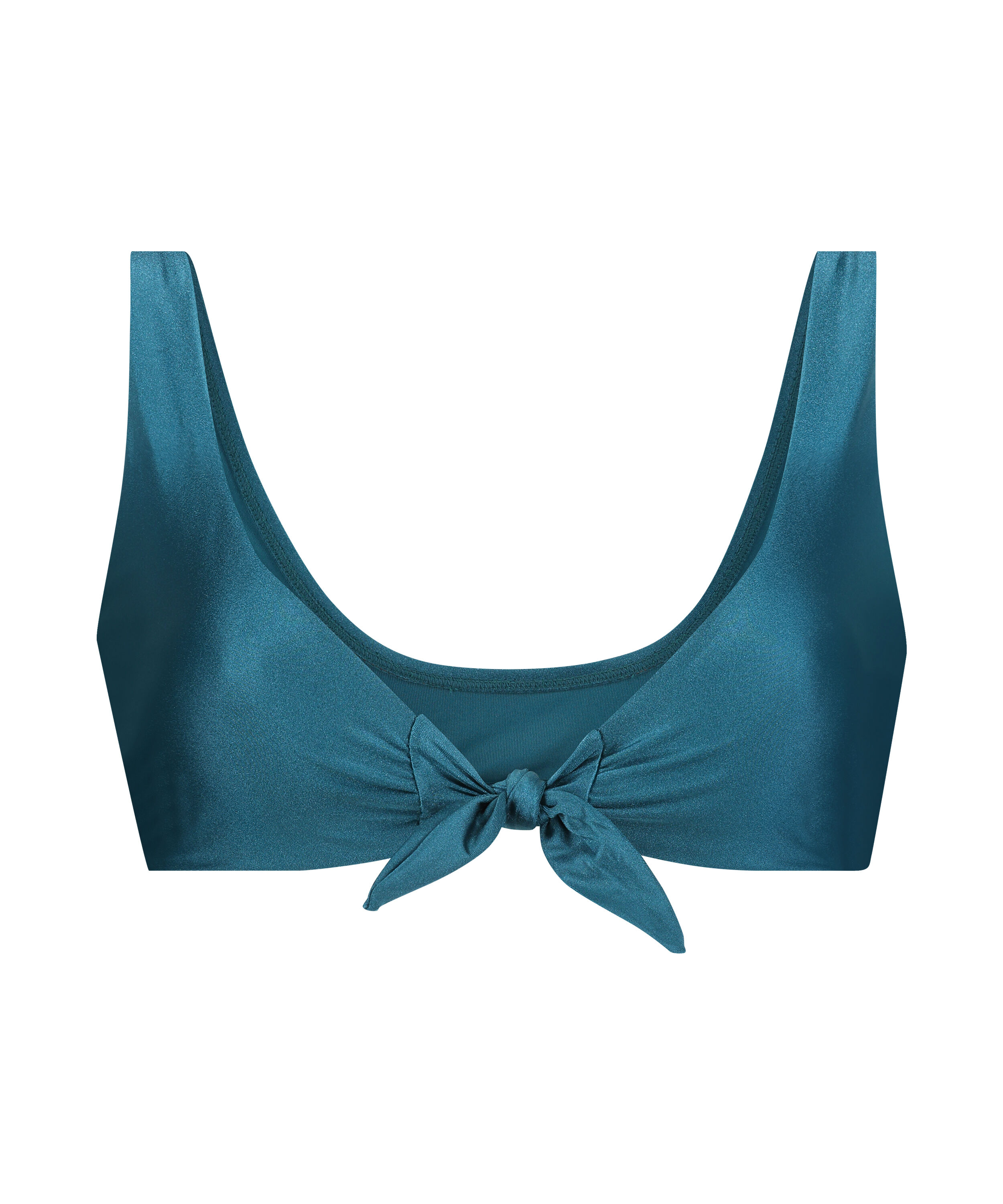 Brokopondo triangle longline bikini top I AM Danielle, Blue