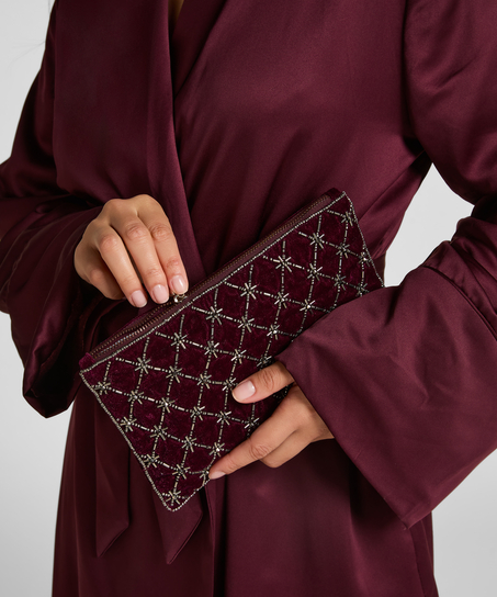 Beaded Pouch, Purple