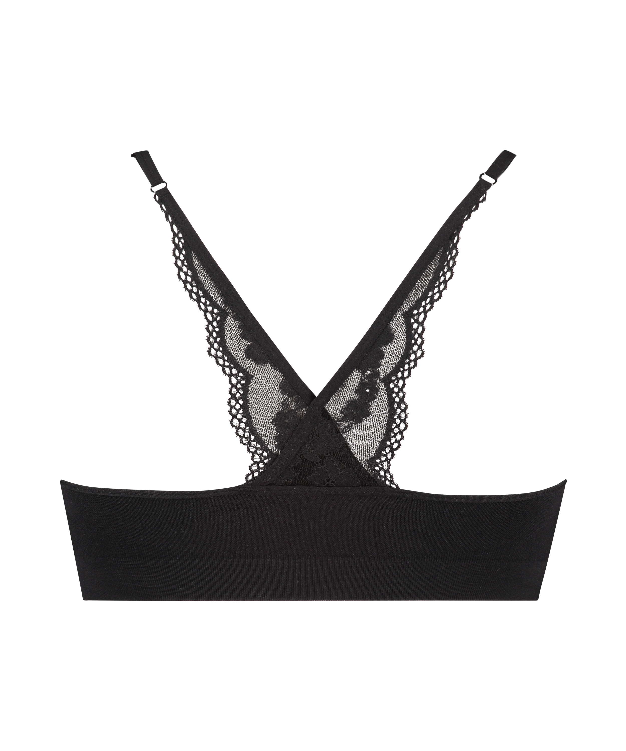 Marine seamless bralette, Black, main