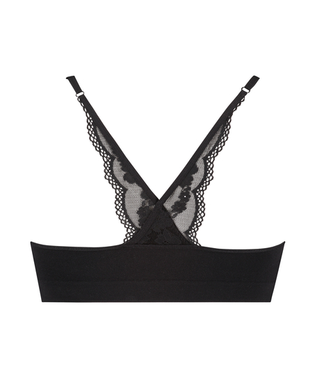Marine seamless bralette, Black