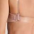 Transparent Back Padded Underwired Bra, Beige