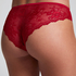 Invisible Lace Back Brazilian, Red