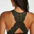 Halter racerback bralette, Green