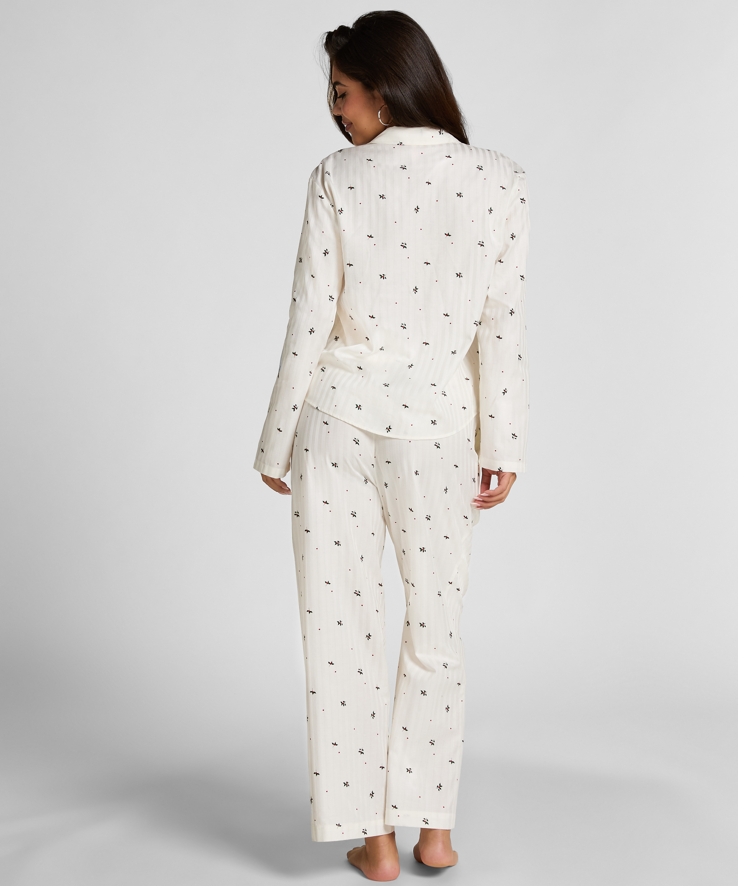 Pyjama Pant Mistletoe, White, main