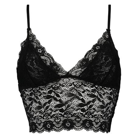 Bralette longline Fancy, Black