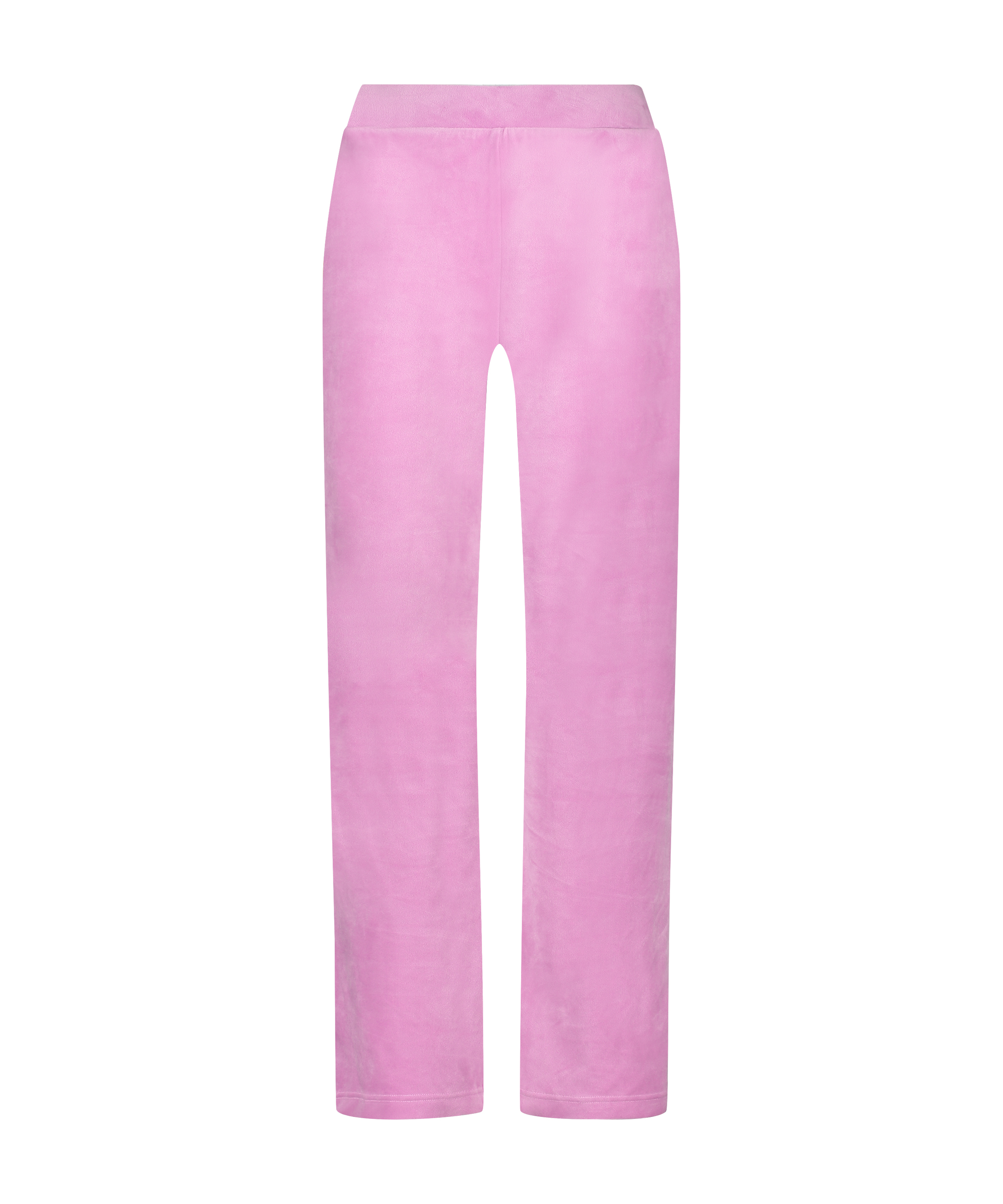 Velours Pyjama Pants, Pink, main