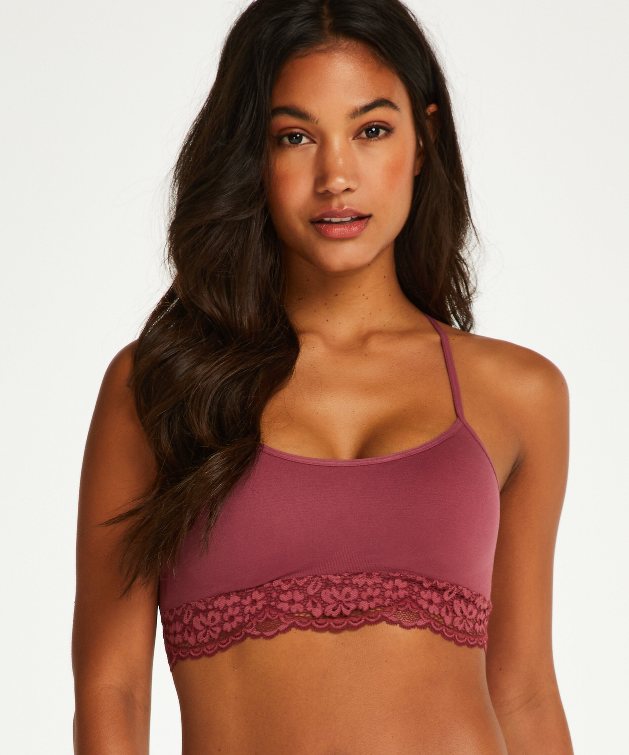 Marine seamless bralette, Red