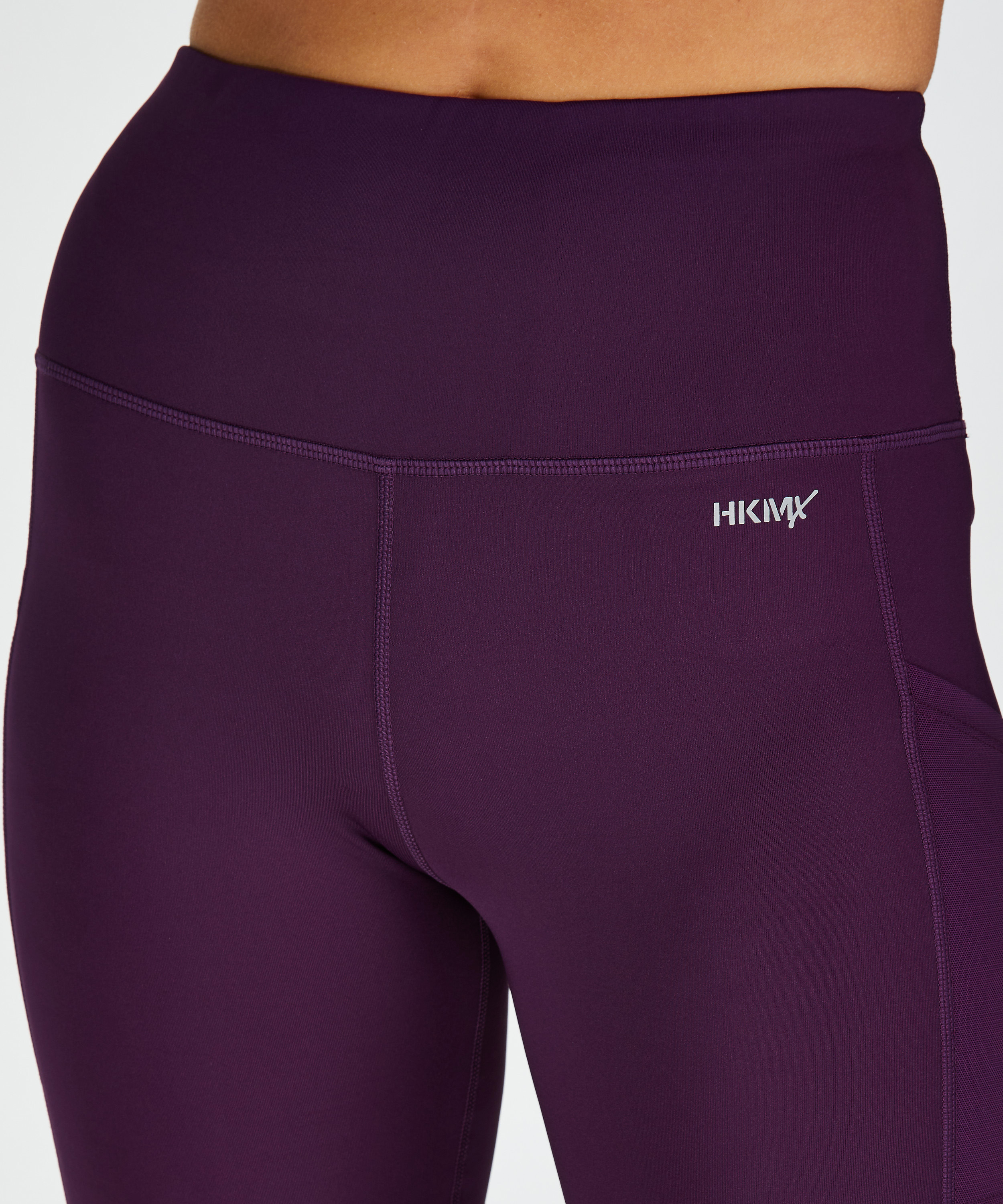 HKMX high waisted bike shorts, Purple, main