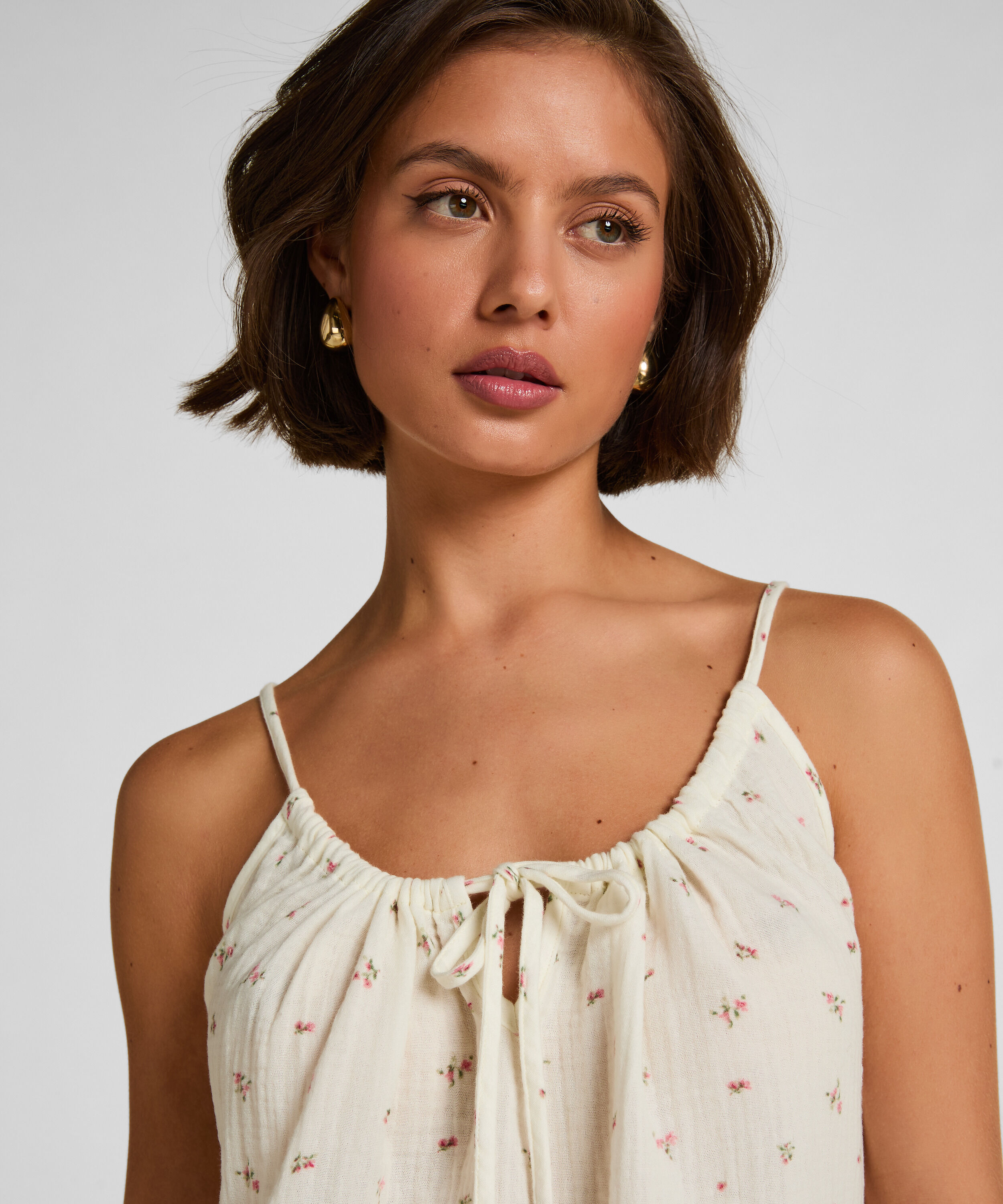 Muslin Slipdress, White Muslin Slipdress, White