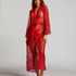 Long Allover Lace Kimono, Red