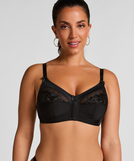 Sara Non-Padded Non-wired Bra, Black