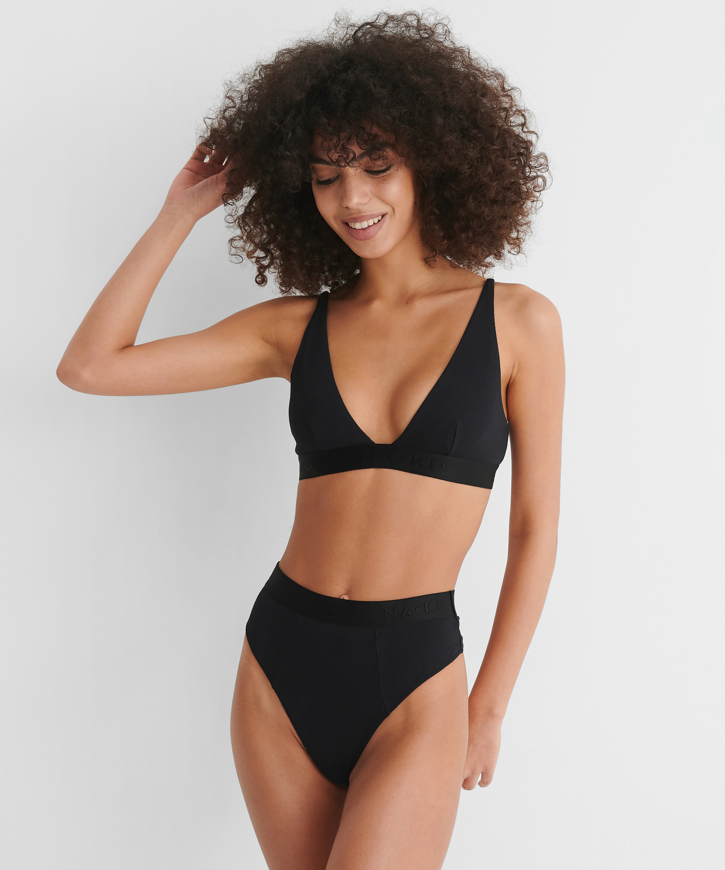 Bralette Casia HKM x NA-KD, Black, main