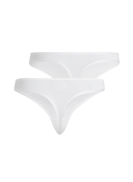 2-pack Angie Thongs, White