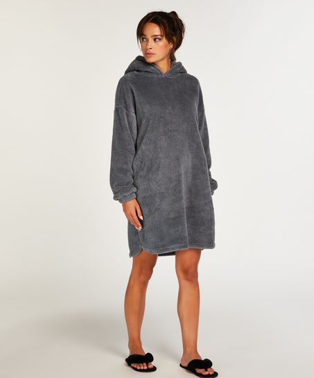 Snuggle Fleece Lounge Dress, Green